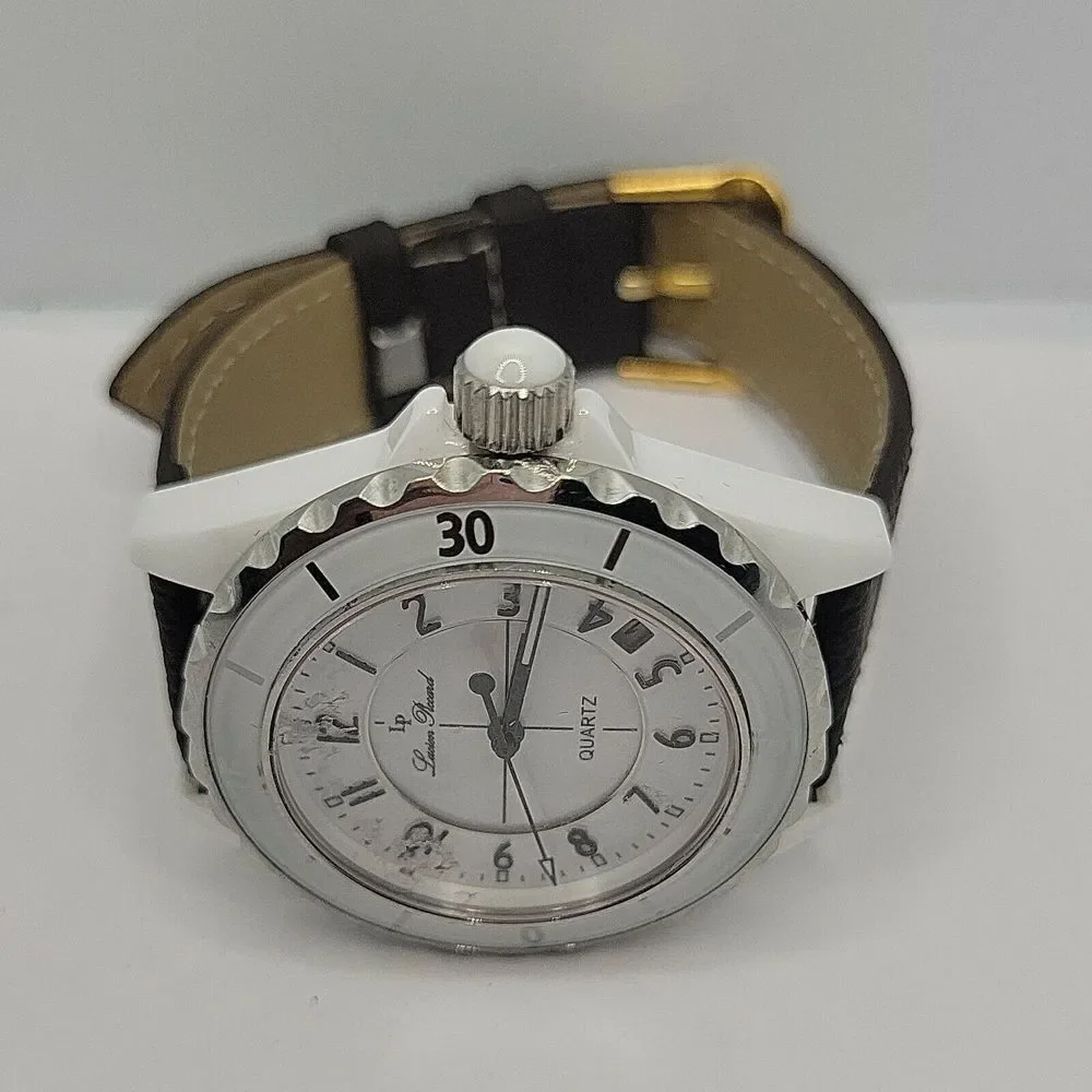 LUCIEN PICCARD 28005SL Women's Brown Leather Analog Dial Quartz Watch BC145